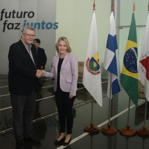 VISITA DA EMBAIXADORA DA FINLÂNDIA