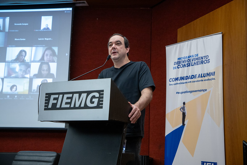 Flávio Roscoe durante o lançamento da 17ª Programa de Desenvolvimento de Conselheiros
