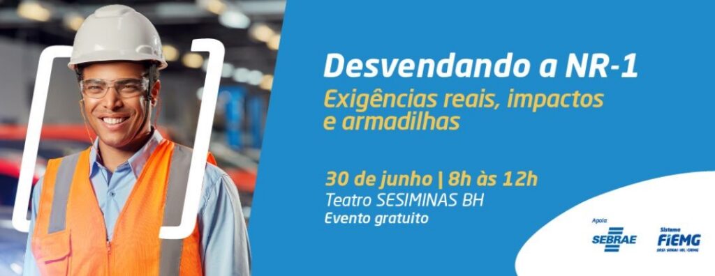 FIEMG promove debate sobre novas exigências da NR-1 e riscos psicossociais no ambiente de trabalho