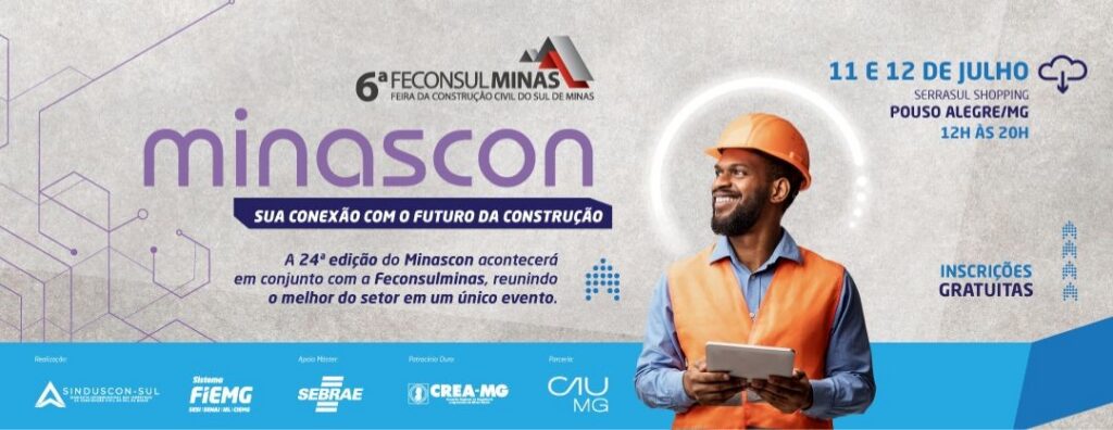 Pouso Alegre recebe encontro da construção civil mineira com Minascon e Feconsulminas