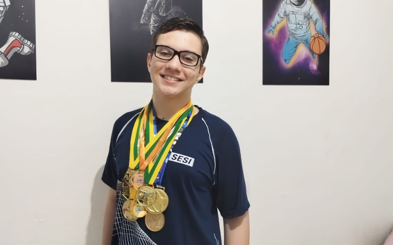 Aluno sesi vencedor de diversos concursos e olimpíadas educacionais em todo o país