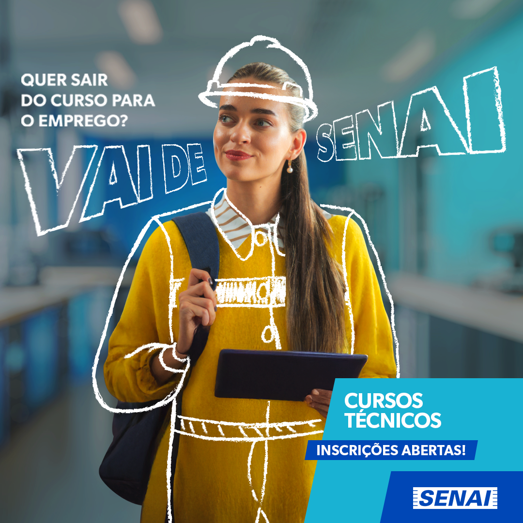 Inscrições para cursos técnicos do SENAI encerram no dia 26/01 - FIEMG