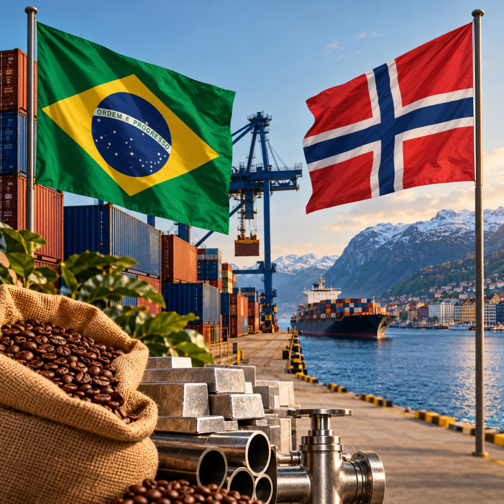 Comércio Brasil-Noruega no Porto